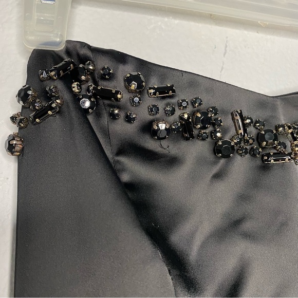 Forever U Exclusive | Women's Black Strapless Romper with Pearl design Size S - Picture 3 of 16